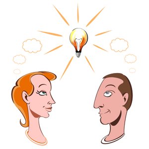 To hoveder er bedre end et - illustration af ordsprog